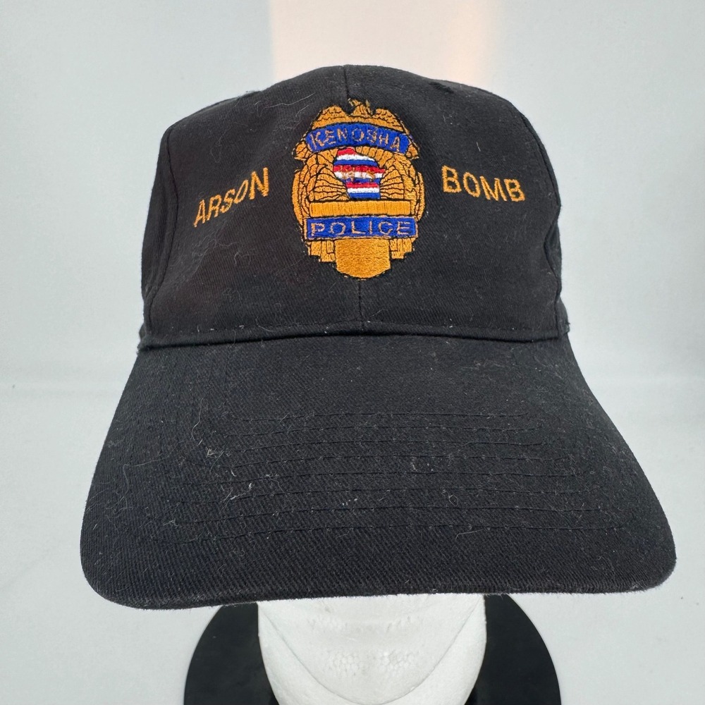 Kenosha Wisconsin Police Arson Bomb Squad Hat Black Embroidered Baseball Cap